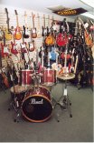 taylor, epiphone, washburn,  tacoma, pearl,  tascam, danelectro